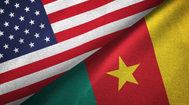Amerika Birleşik Devletleri ve Kamerun bayrakları bir arada 
