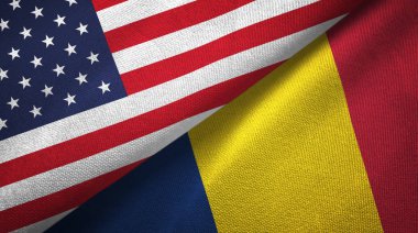 Amerika Birleşik Devletleri ve Çad bayrakları bir arada 