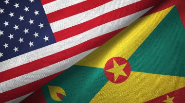 Birleşik Devletler ve Grenada bayrakları bir arada