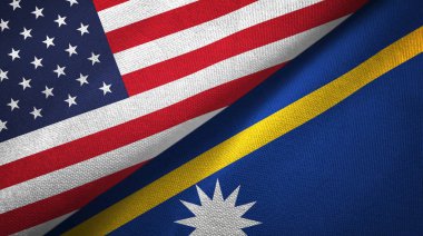 ABD ve Nauru bayrakları bir arada katladılar.