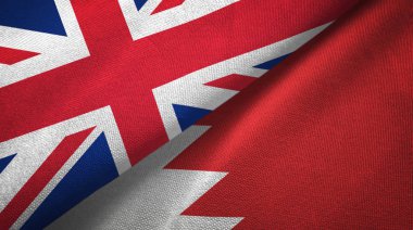 Birleşik Krallık ve Bahreyn bayrakları bir arada 