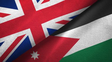 Birleşik Krallık ve Ürdün bayrakları bir arada