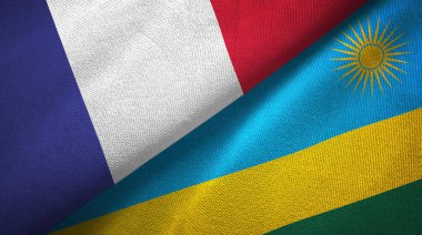 Fransa ve Ruanda bayrakları bir arada
