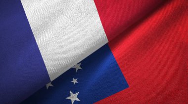 Fransa ve Samoa bayrakları bir arada