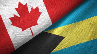 Kanada ve Bahamalar, iki bayrak bir arada. 