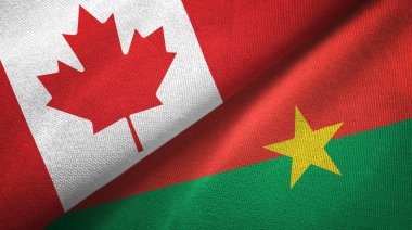 Kanada ve Burkina Faso bayrakları bir arada 