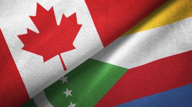 Kanada ve Comoros bayrakları bir arada 