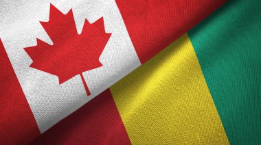 Kanada ve Gine bayrakları bir arada
