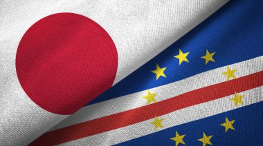 Japonya ve Cabo Burnu Verde Bayrakları bir arada 