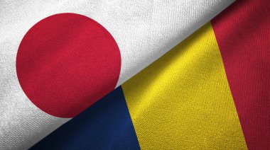 Japonya ve Çad bayrakları bir arada 