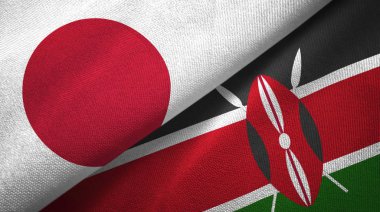 Japonya ve Kenya bayrakları bir arada