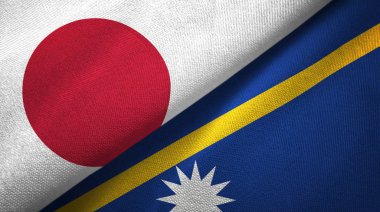 Japonya ve Nauru bayrakları bir arada katladılar.