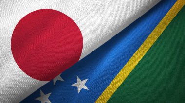 Japonya ve Solomon Adaları, iki bayrakları birleştirdiler.