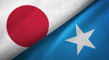 Japonya ve Somali bayrakları bir arada
