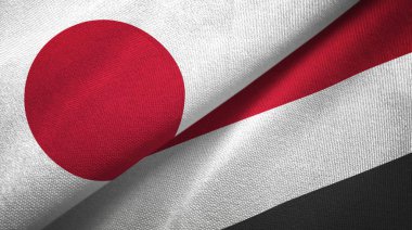 Japonya ve Yemen bayrakları bir arada