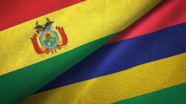 Bolivya ve Türkiye iki katlanmış bayrak birlikte