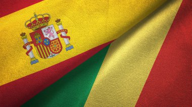 İspanya ve Kongo bayrakları bir arada 