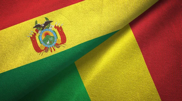 Bolivya ve Mali iki katlanmış bayrak birlikte