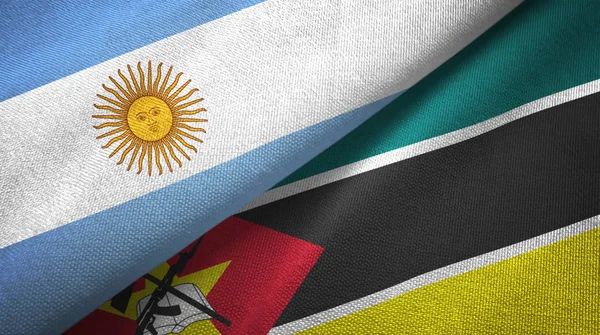 아르헨티나와 모잠비크 접힌된 플래그 — 스톡 사진