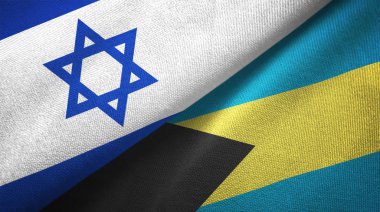 İsrail ve Türkiye iki katlanmış bayrak birlikte 