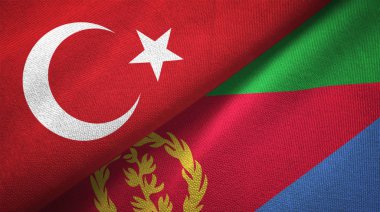 Türkiye ve Eritre bayrakları bir arada