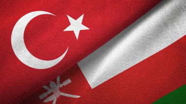 Türkiye ve Umman 'ın bayrakları birleşti