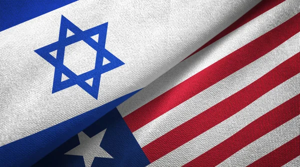 İsrail ve Liberya iki katlanmış bayrak birlikte