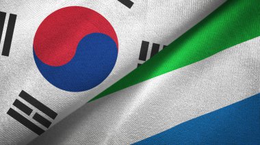 Güney Kore ve Sierra Leone bayrakları birleştirdiler.