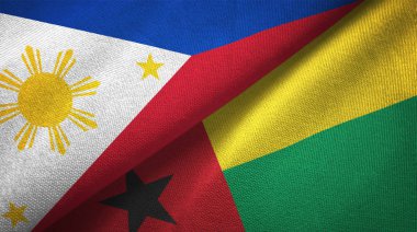 Türkiye ve Gine Bissau iki katlanmış bayrak birlikte