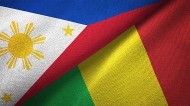 Filipinler ve Mali iki katlanmış bayrak birlikte
