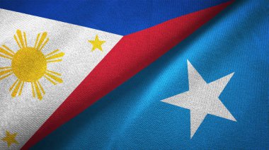 Filipinler ve Somali iki katlanmış bayrak birlikte