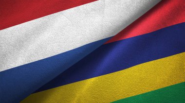 Hollanda ve Türkiye iki katlanmış bayrak birlikte