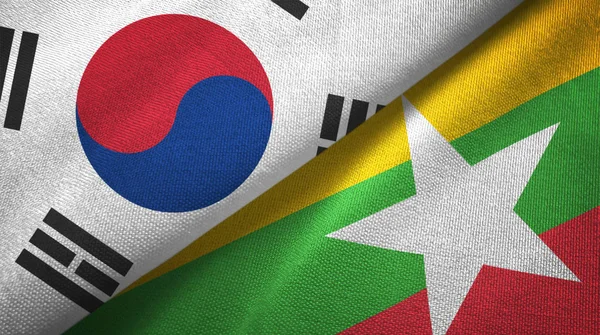 Güney Kore ve Myanmar bayrakları birleştirdi.