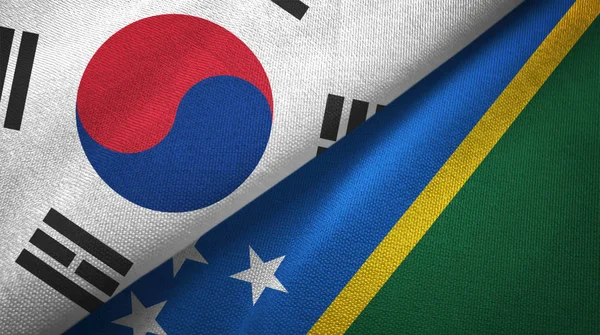 Güney Kore ve Solomon Adaları, iki bayrakları birleştirdiler.