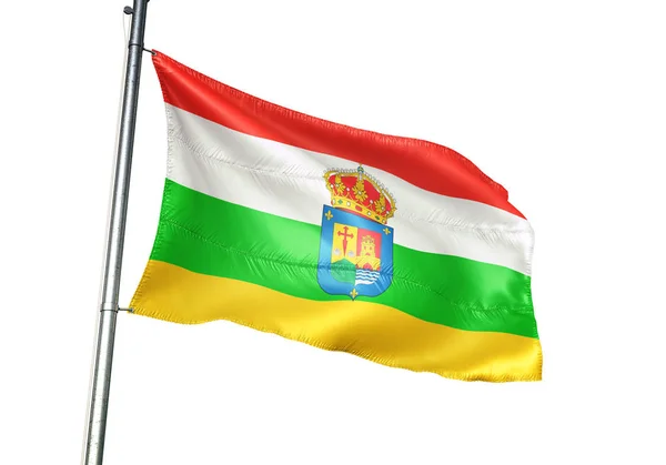 La Rioja of Spain flag waving isolated 3D illustration — Stock Photo, Image