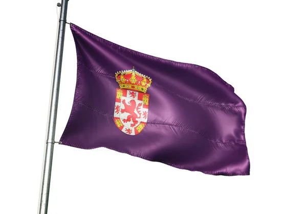 Bandera de Córdoba provincia de España ondeando ilustración 3D aislada —  Fotos de Stock