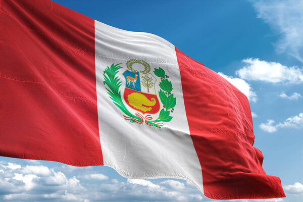 Флаг Перу, размахивающий небом

