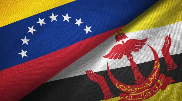 Venezuela ve Brunei iki bayrakları Tekstil bez