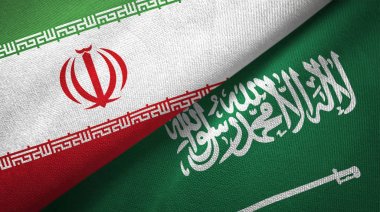 İran ve Suudi Arabistan tekstil bezi bayraklarını