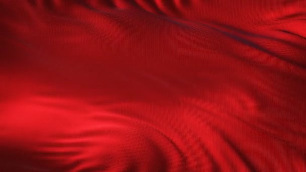 Tejido rojo ondeando en el fondo abstracto del viento — Vídeo de stock