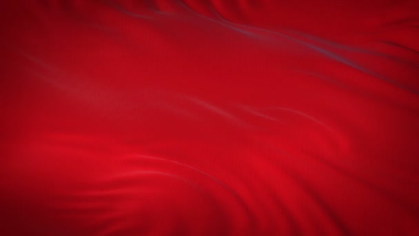 Tejido rojo ondeando en el fondo abstracto del viento — Vídeos de Stock