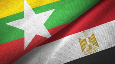 Myanmar ve Mısır'a iki bayrak tekstil bezi