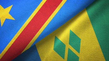 Kongo Demokratik Cumhuriyeti ve Saint Vincent ve Grenadinler iki bayrak