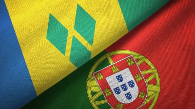 Saint Vincent ve Grenadinler ve Portekiz iki bayrak