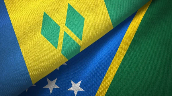 Saint Vincent and the Grenadines and Solomon Islands two flags