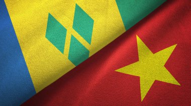Saint Vincent ve Grenadinler ve Vietnam iki bayrak