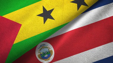 Sao Tome ve Principe ve Kosta Rika iki bayrak