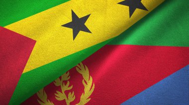 Sao Tome ve Principe ve Eritre iki bayrak