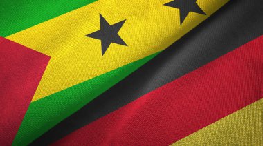 Sao Tome ve Principe ve Almanya iki bayrak