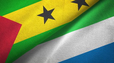 Sao Tome ve Principe ve Sierra Leone iki bayrak
